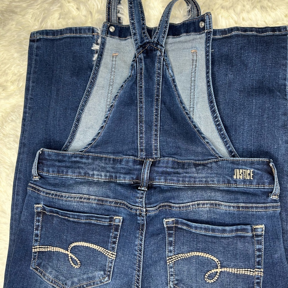 Justice Blue Jumpsuit with Distressed Details - Picture 7 of 13